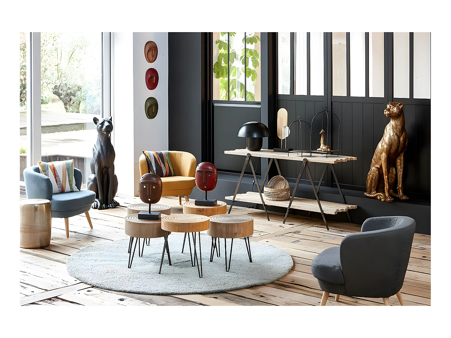 Lampe champignon noir modèle moyen E27 40W