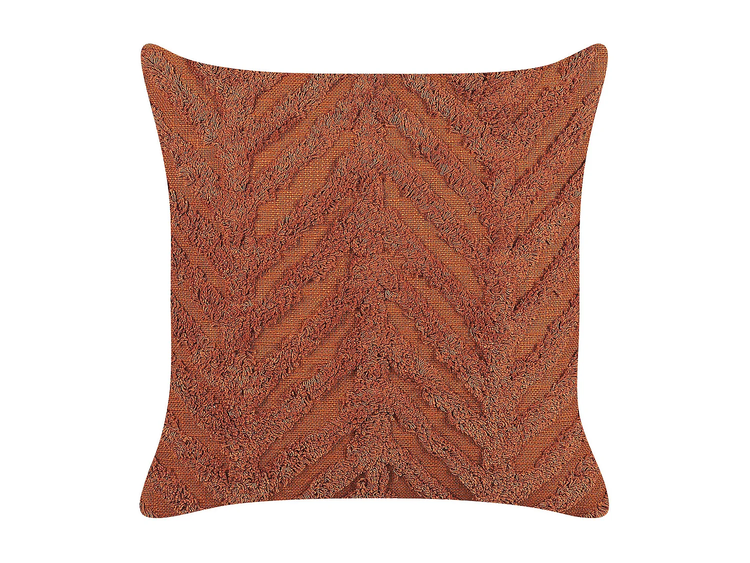 Sierkussen LEWISIA Katoen 45 x 45 cm Oranje Chevron patroon