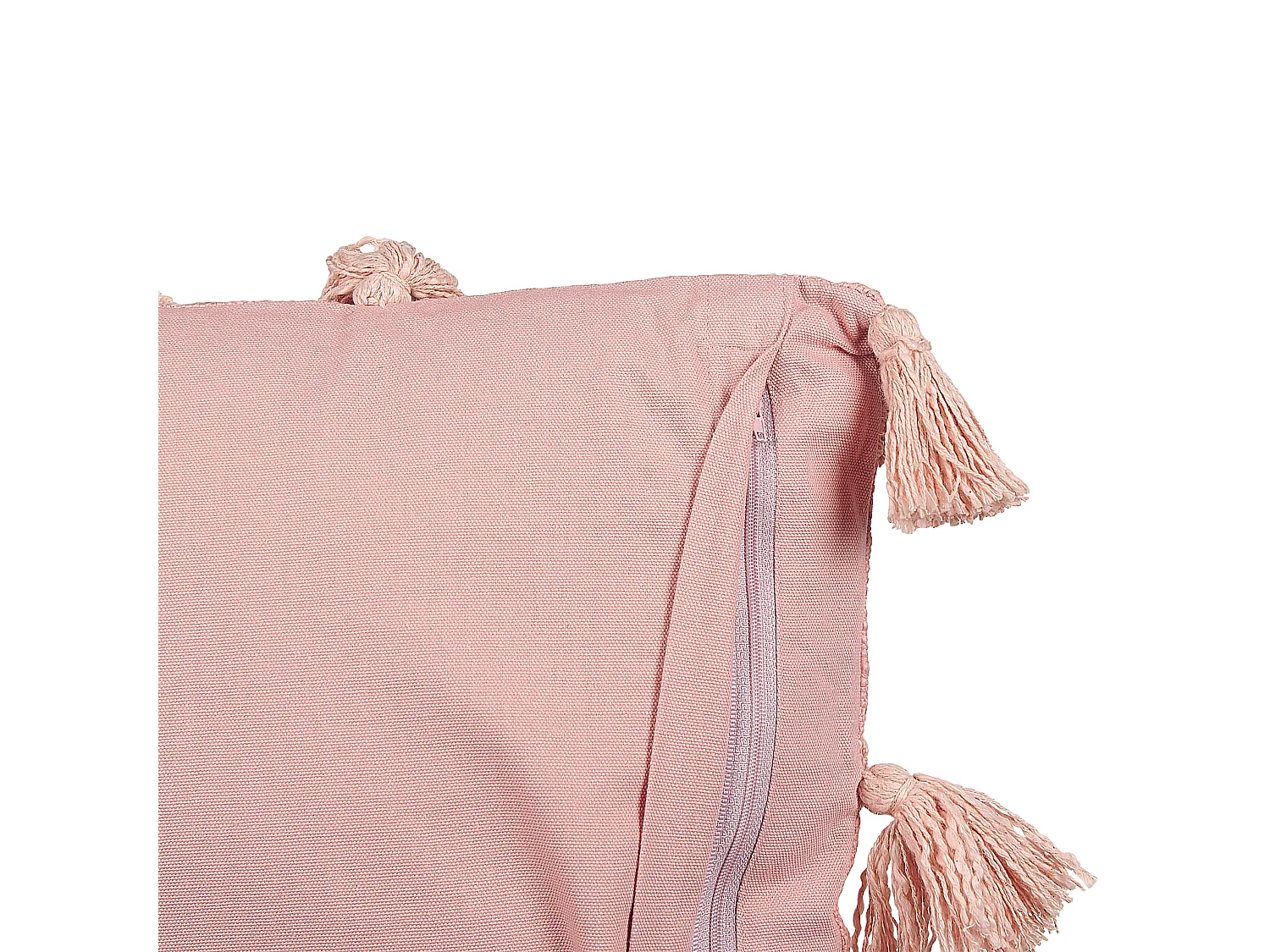 Lot de 2 coussins décoratifs TORENIA Coton 45 x 45 cm Rose Motif géométrique