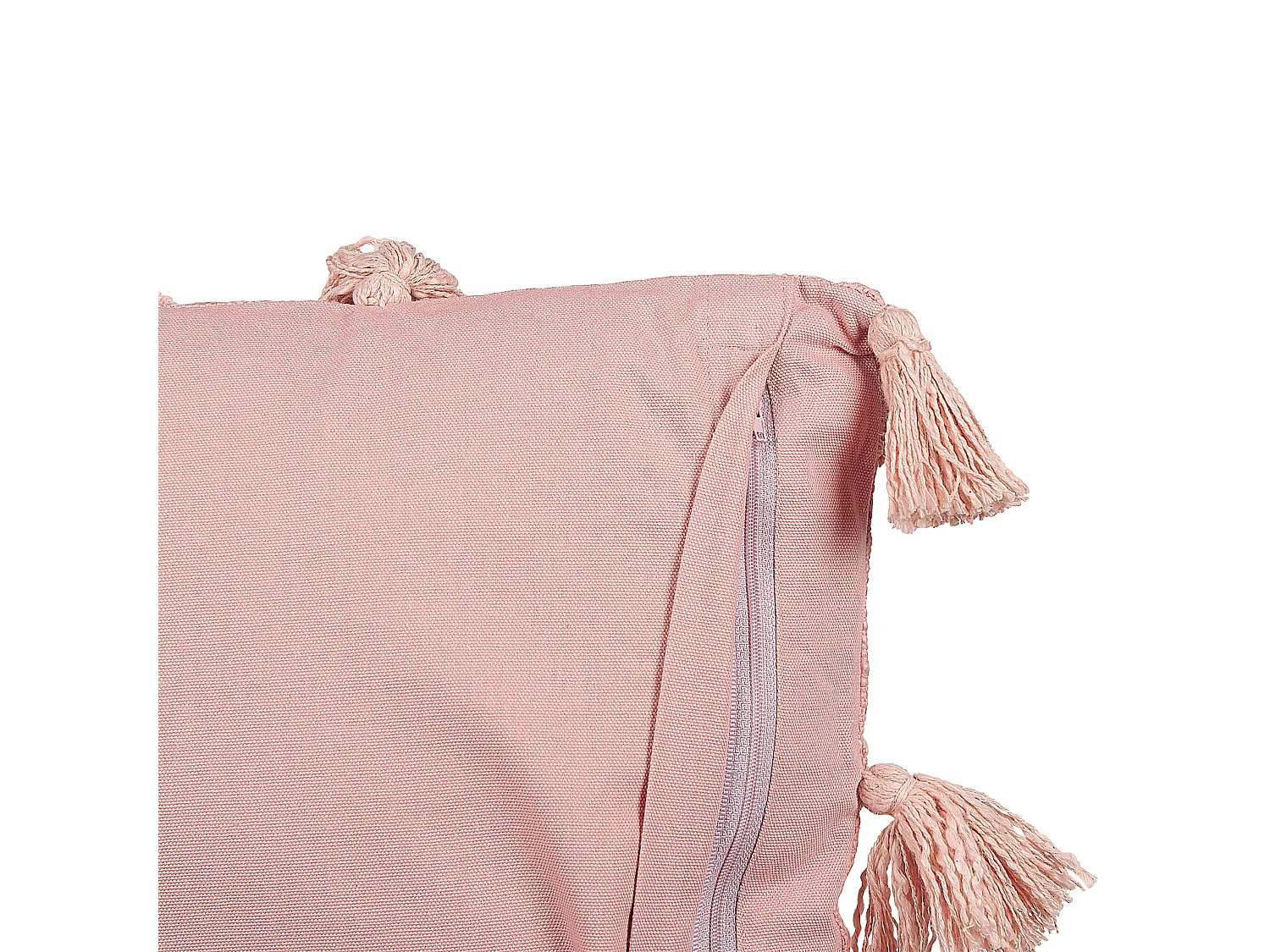 Lot de 2 coussins décoratifs TORENIA Coton 45 x 45 cm Rose Motif géométrique