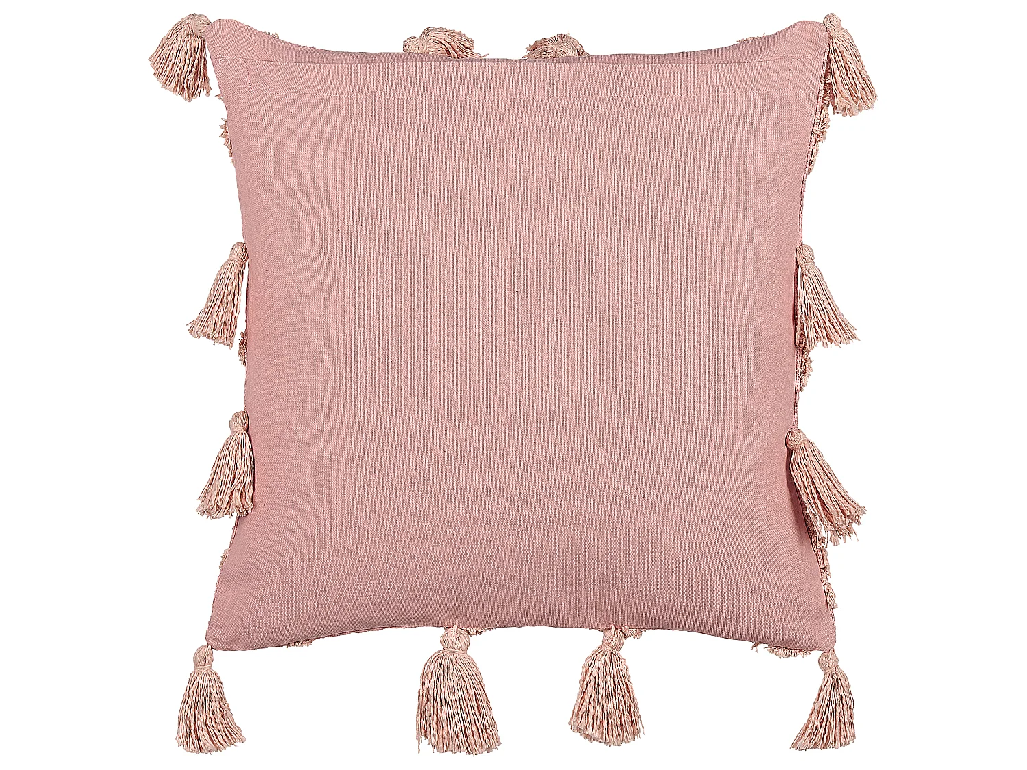 Set di 2 cuscini TORENIA Cotone 45 x 45 cm Rosa Trama geometrica