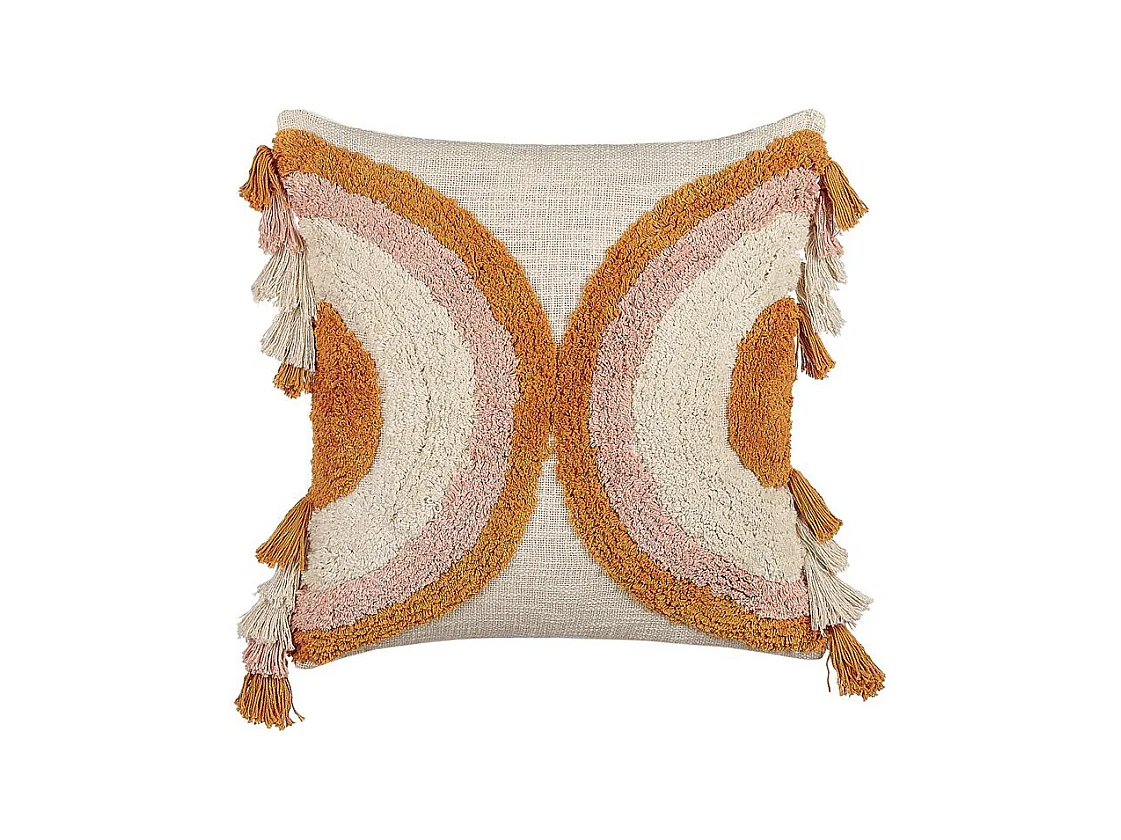 Poduszka dekoracyjna LABLAB Bawełna 45 x 45 cm Kolorowy Wzór geometryczny