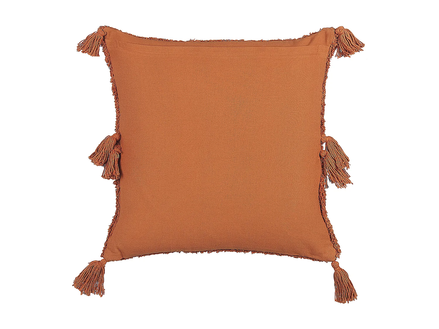 Set van 2 decoratieve kussens AVIUM Katoen 45 x 45 cm Oranje Geometrisch patroon