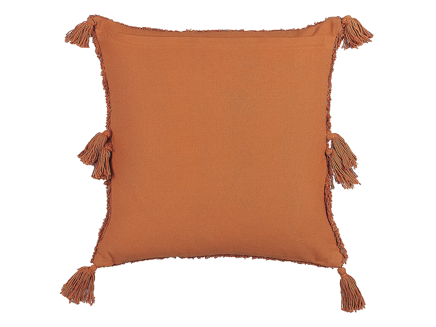 Sierkussen AVIUM Katoen 45 x 45 cm Oranje Geometrisch patroon