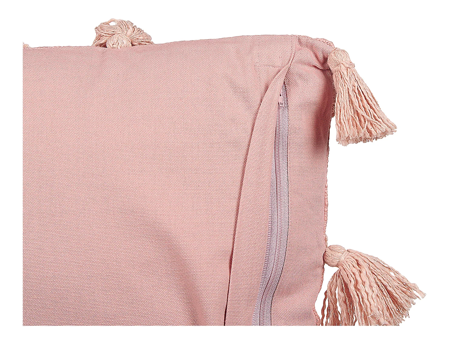 Coussin TORENIA Coton 45 x 45 cm Rose Motif géométrique