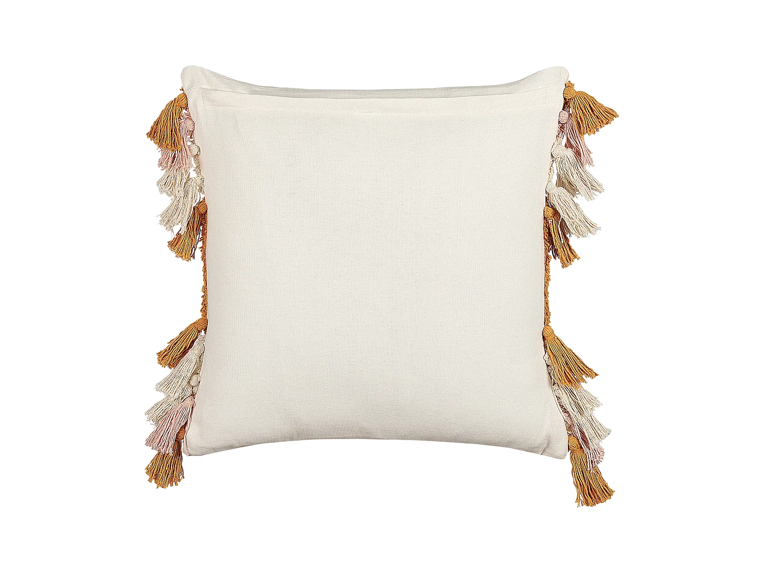 Conjunto de 2 almofadas decorativas LABLAB Algodão 45 x 45 cm Multicolor Padrão geométrico