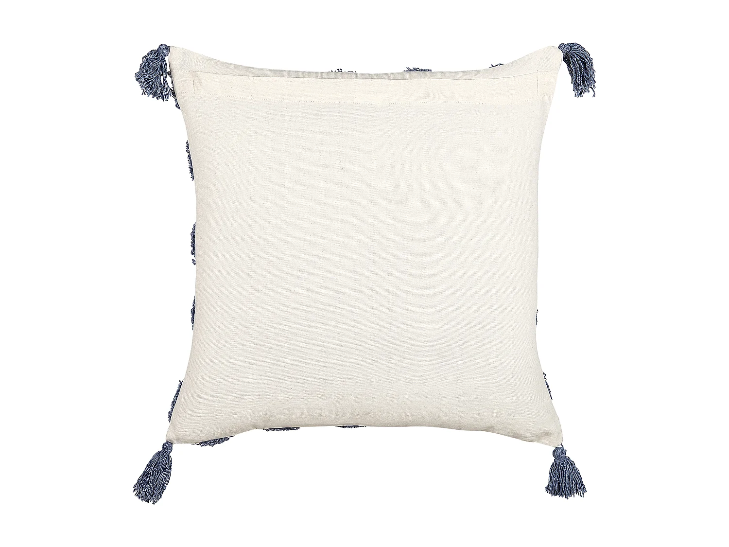 Conjunto de 2 almofadas decorativas JACARANDA Algodão 45 x 45 cm Azul Padrão geométrico