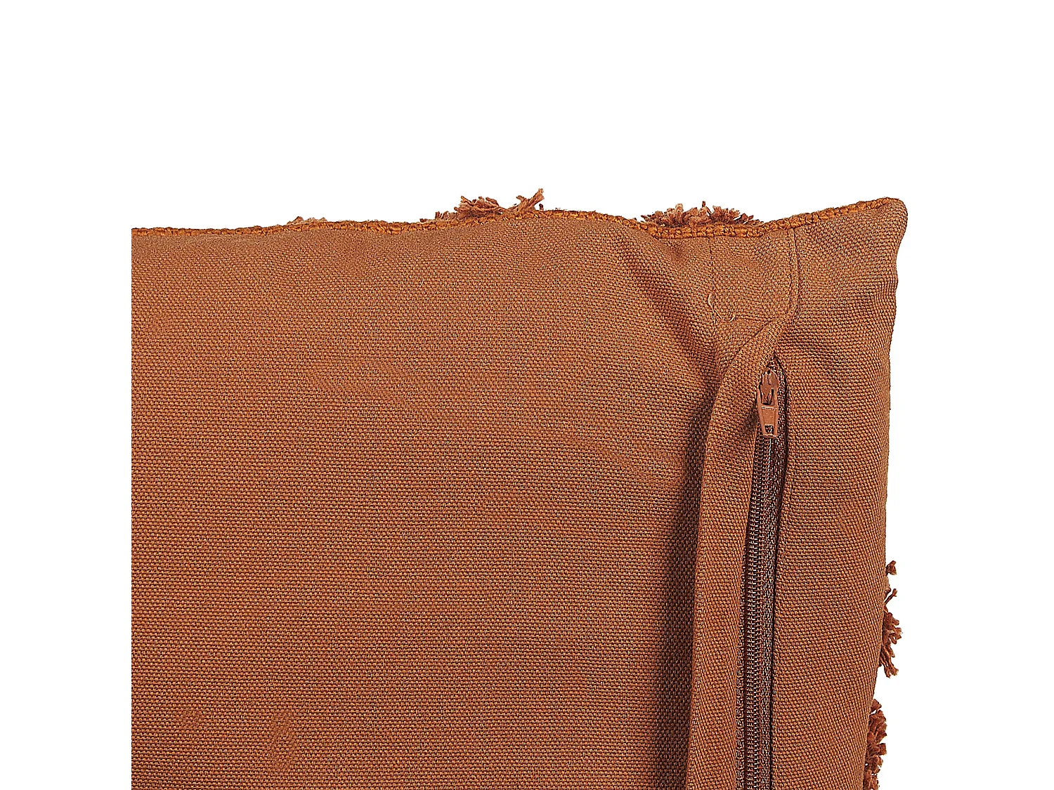 Lot de 2 coussins décoratifs LEWISIA Coton 45 x 45 cm Orange Motif à chevrons