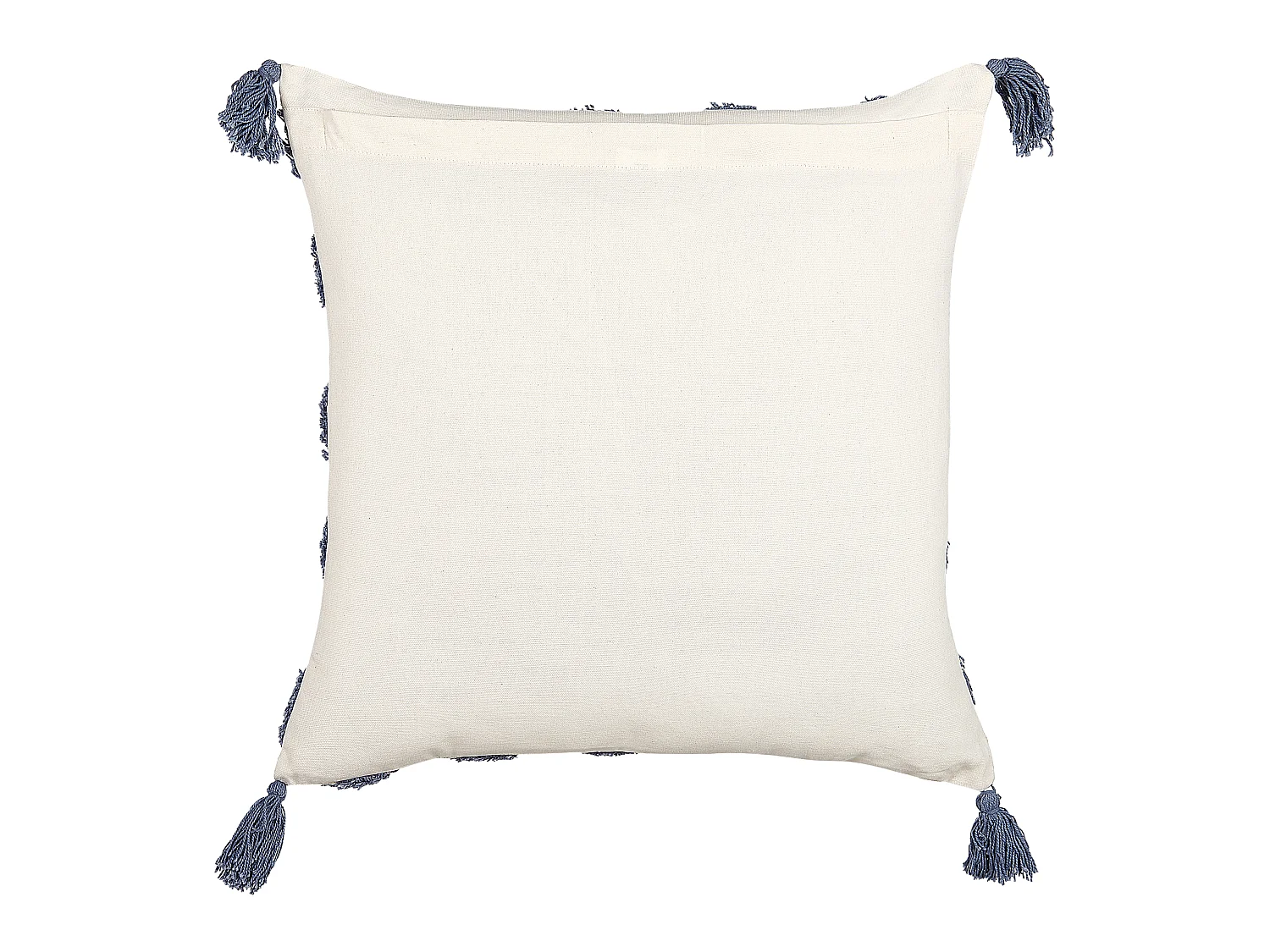 Cuscino decorativo JACARANDA Cotone 45 x 45 cm Blu Trama geometrica