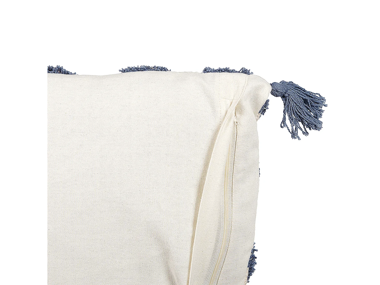 Cojín decorativo JACARANDA Algodón 45 x 45 cm Azul Patrón geométrico