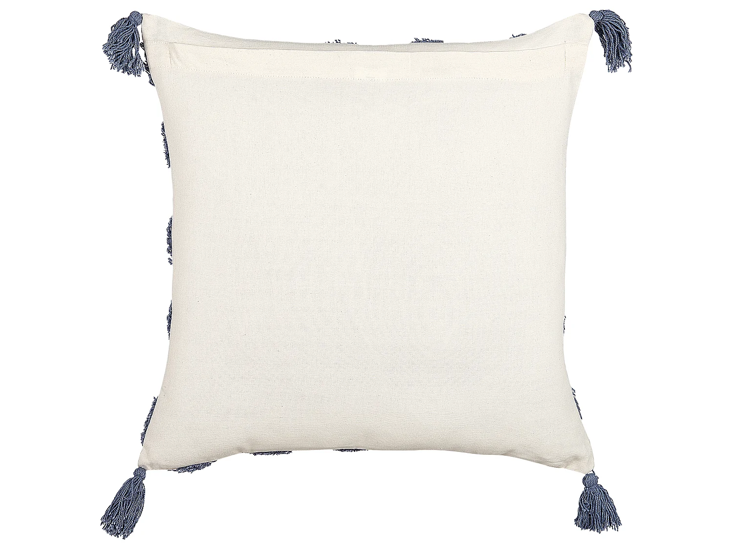 Coussin JACARANDA Coton 45 x 45 cm Bleu Motif géométrique
