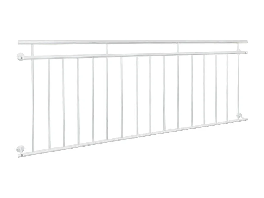 Garde-corps balcon à la francaise appui rambarde blanc 225 x 90 cm ECD Germany