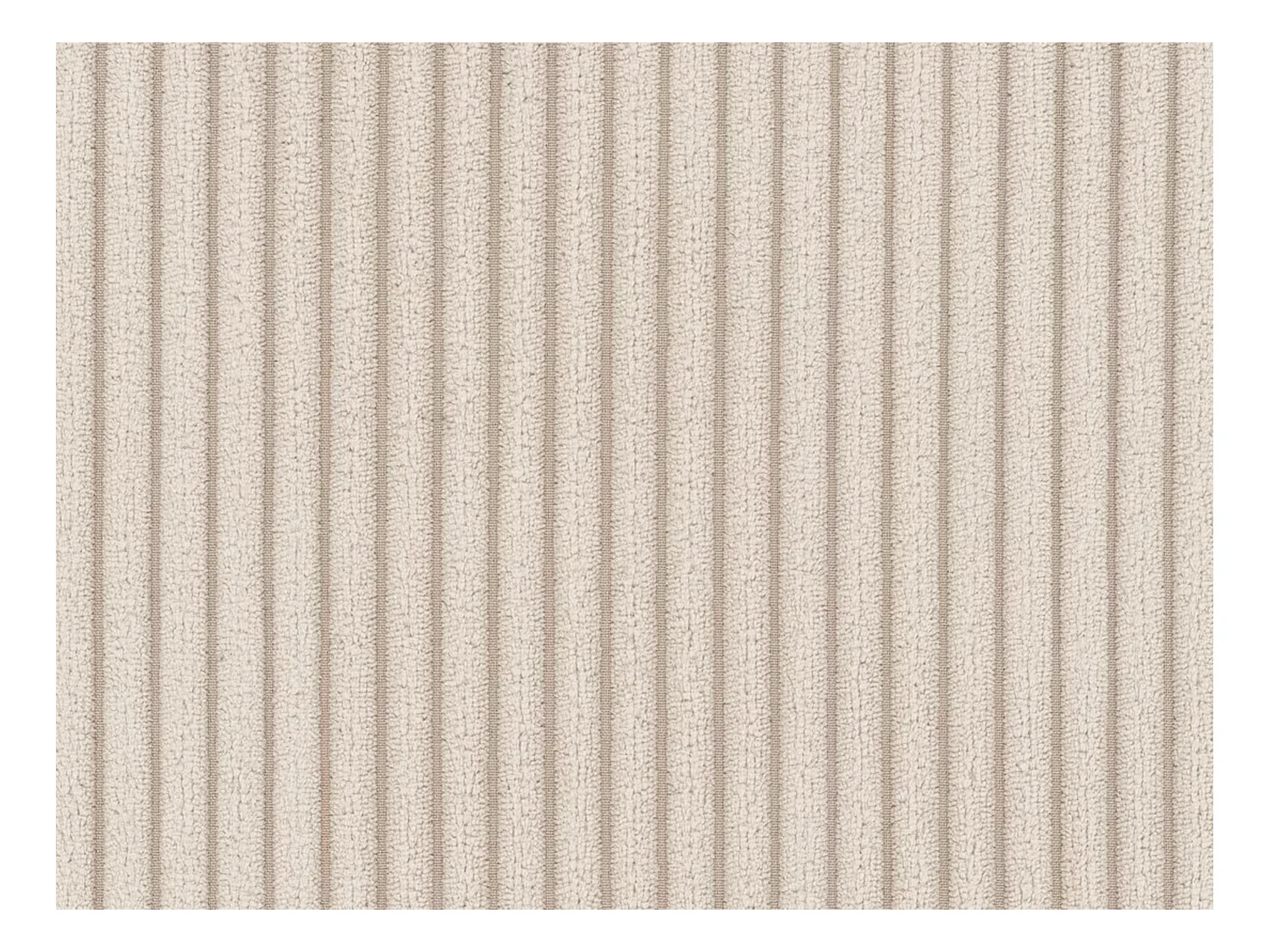 Schlafsofa mit Matratze 3-Sitzer- Liegefläche 140 cm - Matratze 16 cm - Cord - Cremefarben - BEVIS