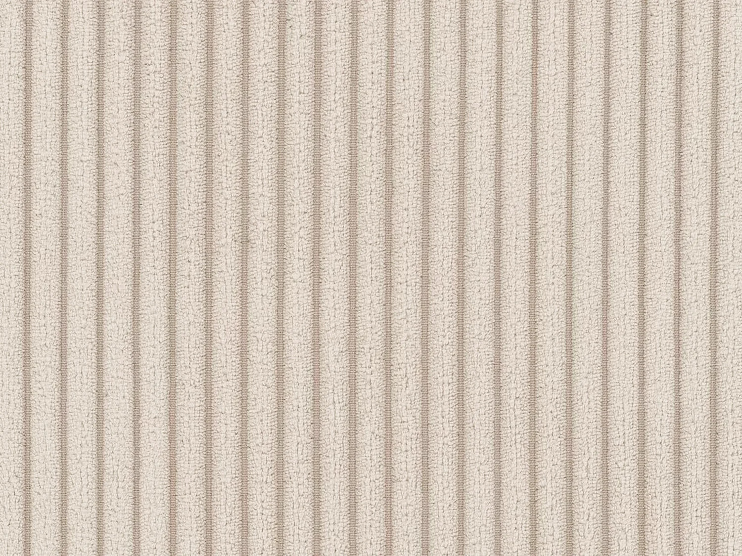 Canapé 3 places convertible express en velours côtelé beige - Couchage 140 cm - Matelas 16 cm - BEVIS