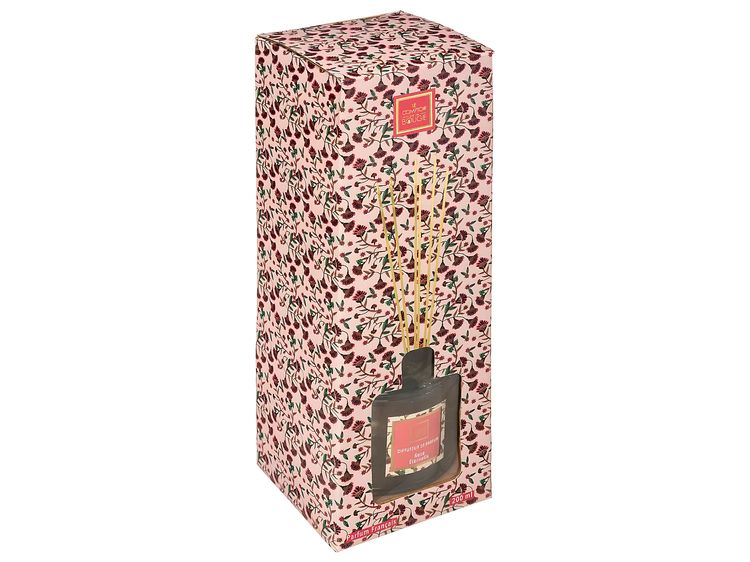 Diffuseur de parfum Rose éternelle 200 ml avec 6 Bâtonnets