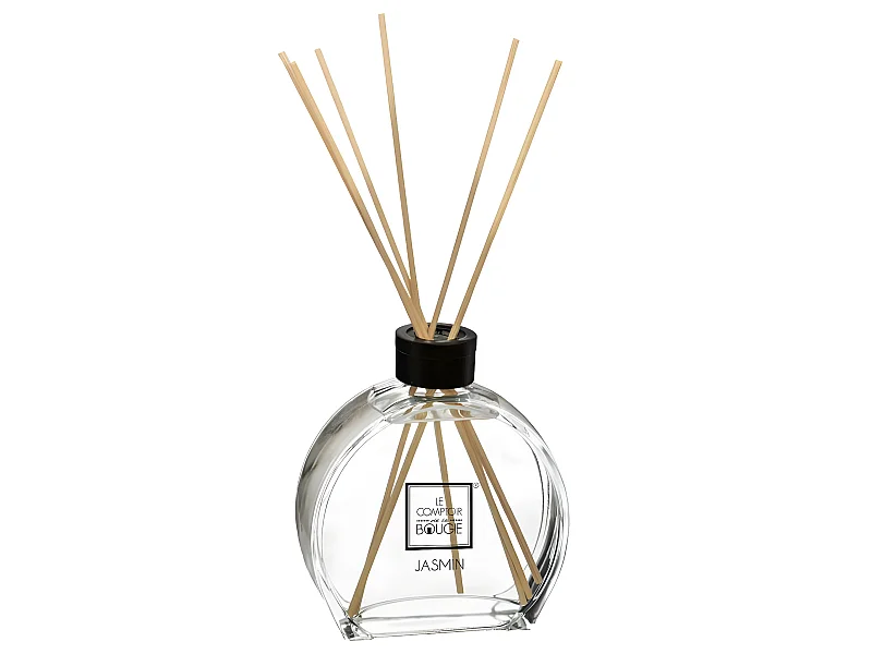 Diffuseur de parfum Jasmin 100 ml avec 6 Bâtonnets