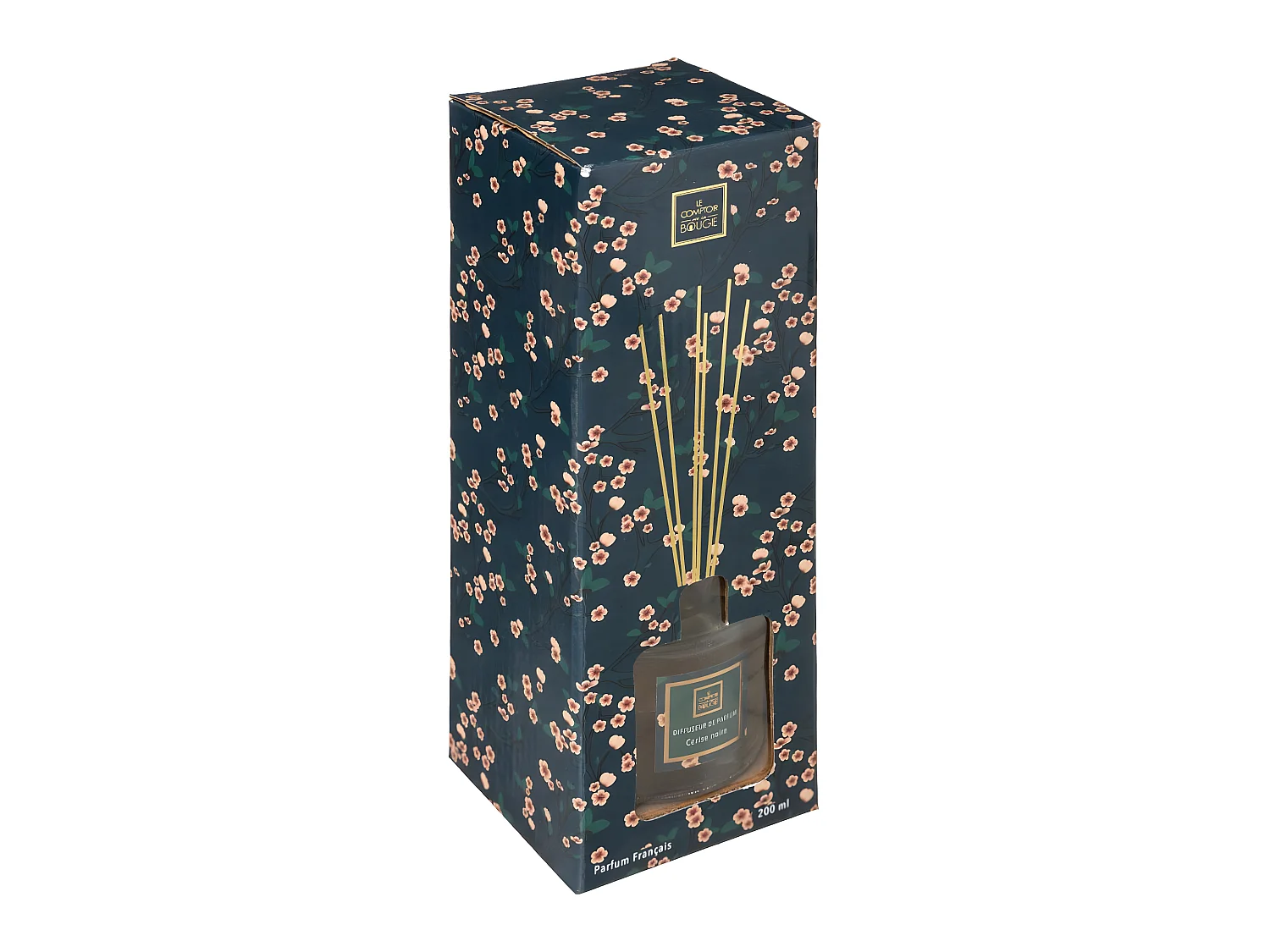 Diffuseur de parfum Cerise noire 200 ml avec 6 Bâtonnets