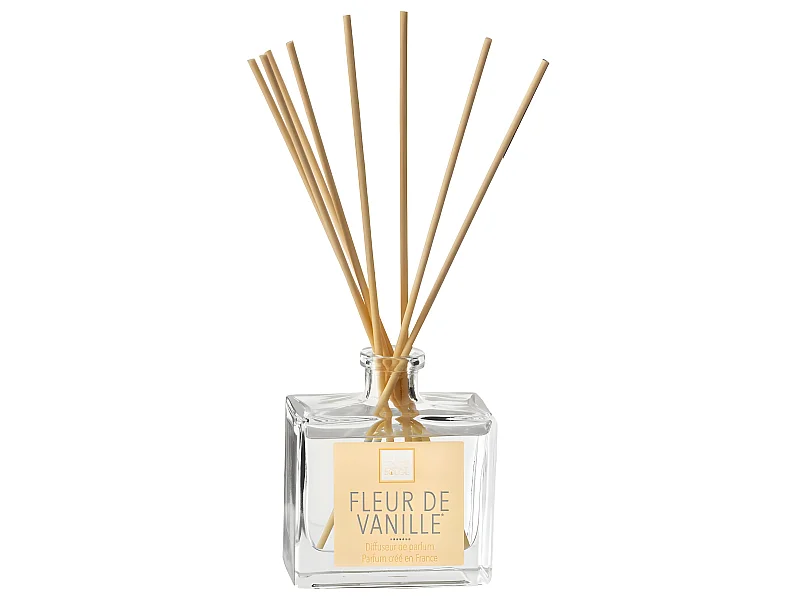 Diffuseur de parfum Fleur de vanille 160 ml avec 8 Bâtonnets