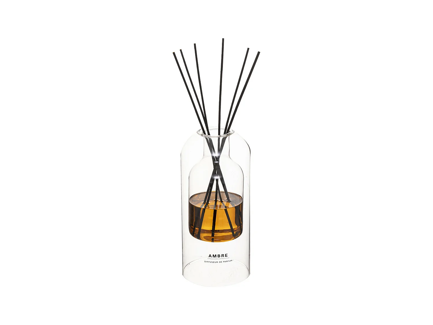 Diffuseur de Parfum Ambre  500 ml avec 6 Bâtonnets