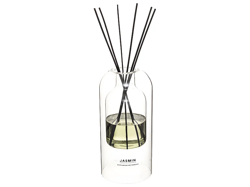 Diffuseur de Parfum Jasmin 500 ml avec 6 Bâtonnets
