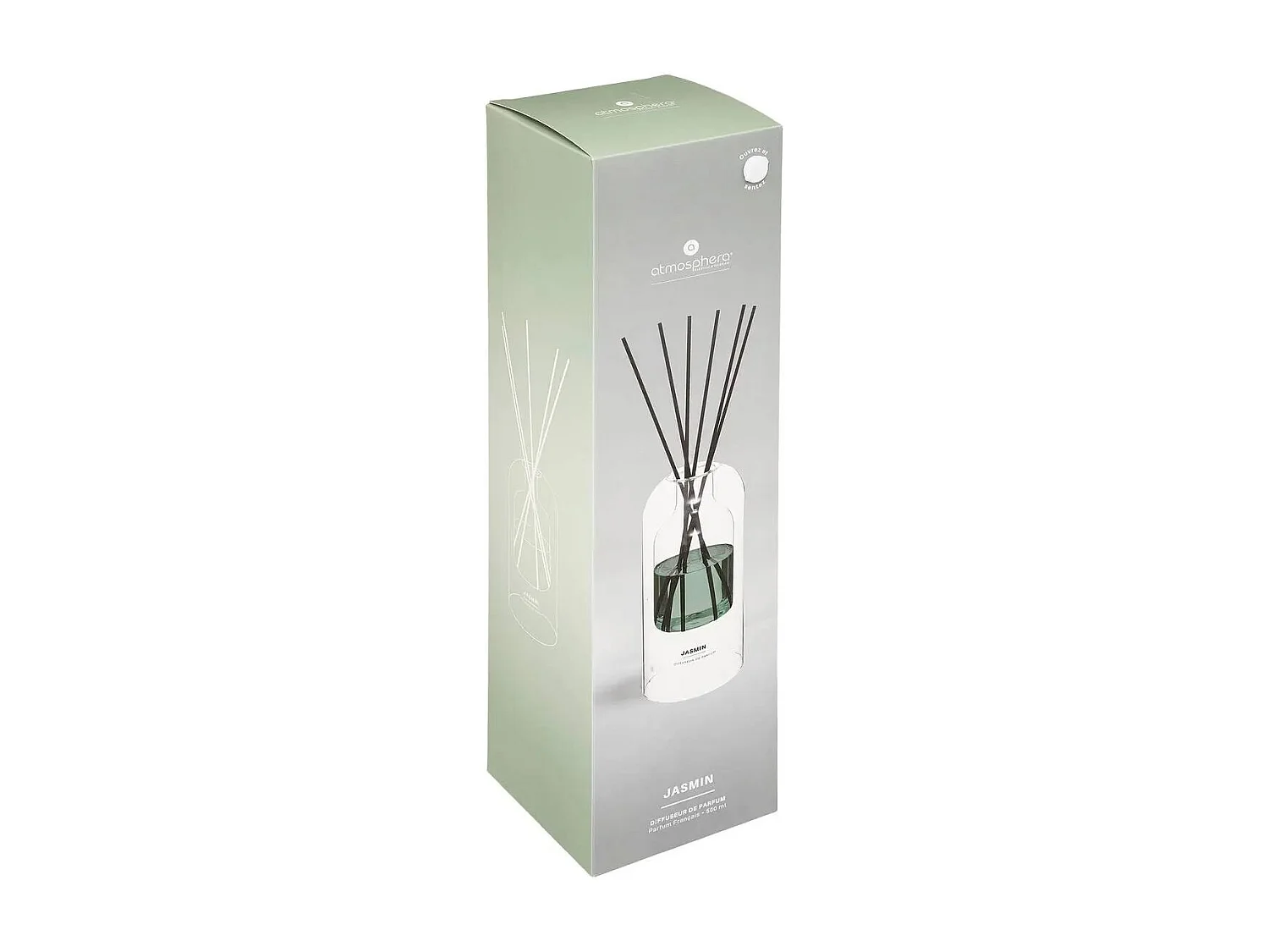 Diffuseur de Parfum Jasmin 500 ml avec 6 Bâtonnets