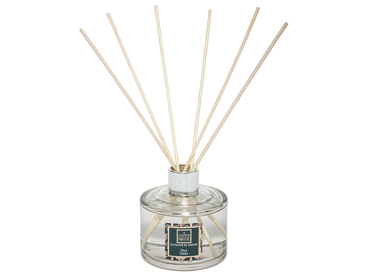 Diffuseur de parfum Fève Tonka 200 ml avec 6 Bâtonnets
