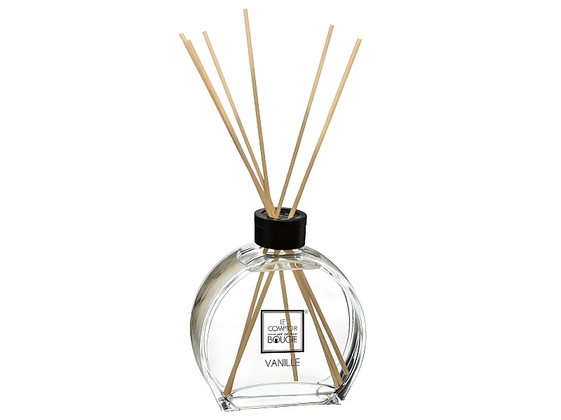 Diffuseur de parfum Vanille 100 ml avec 6 Bâtonnets