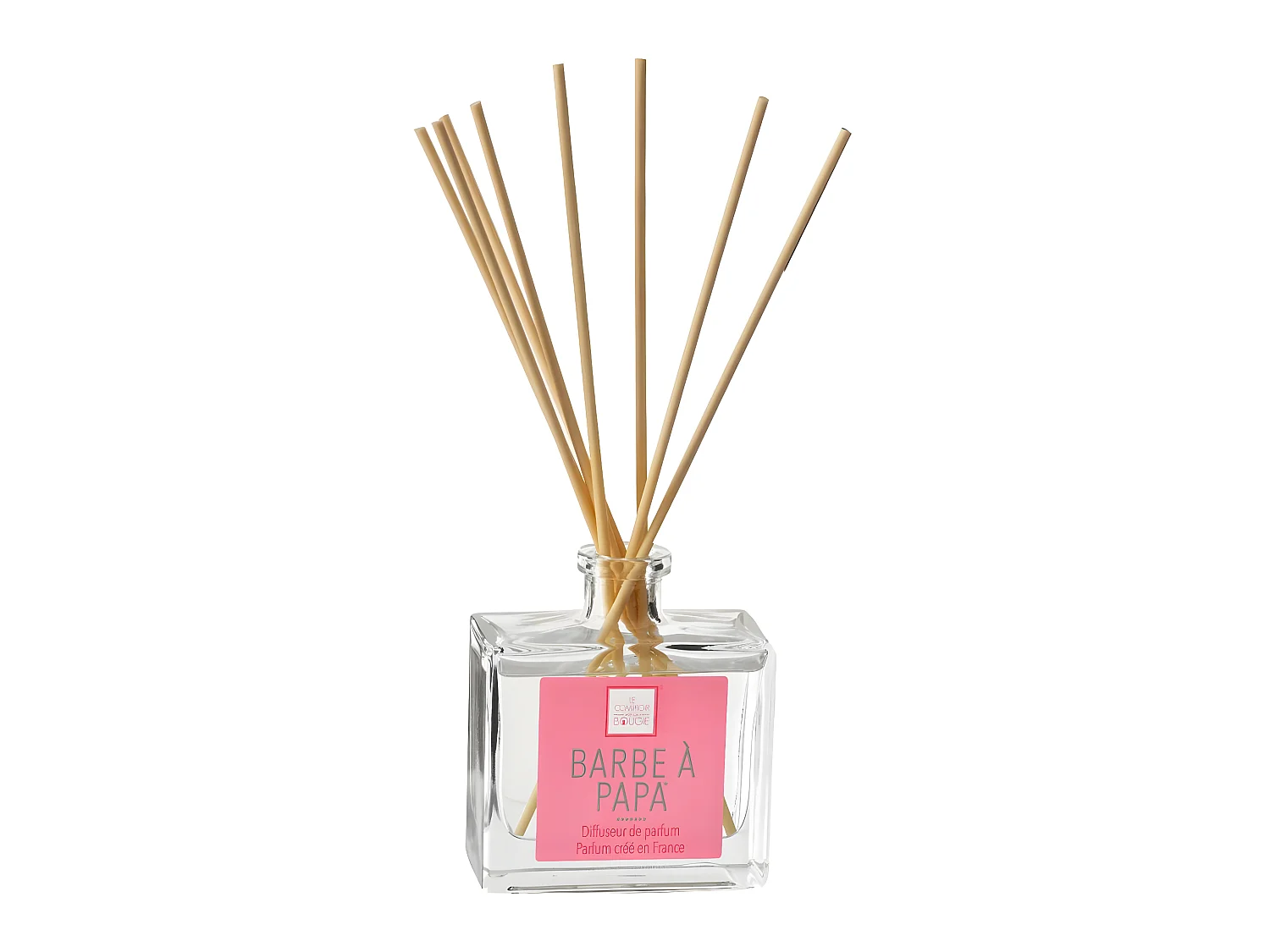 Diffuseur de parfum Barbe à papa 160 ml avec 8 Bâtonnets