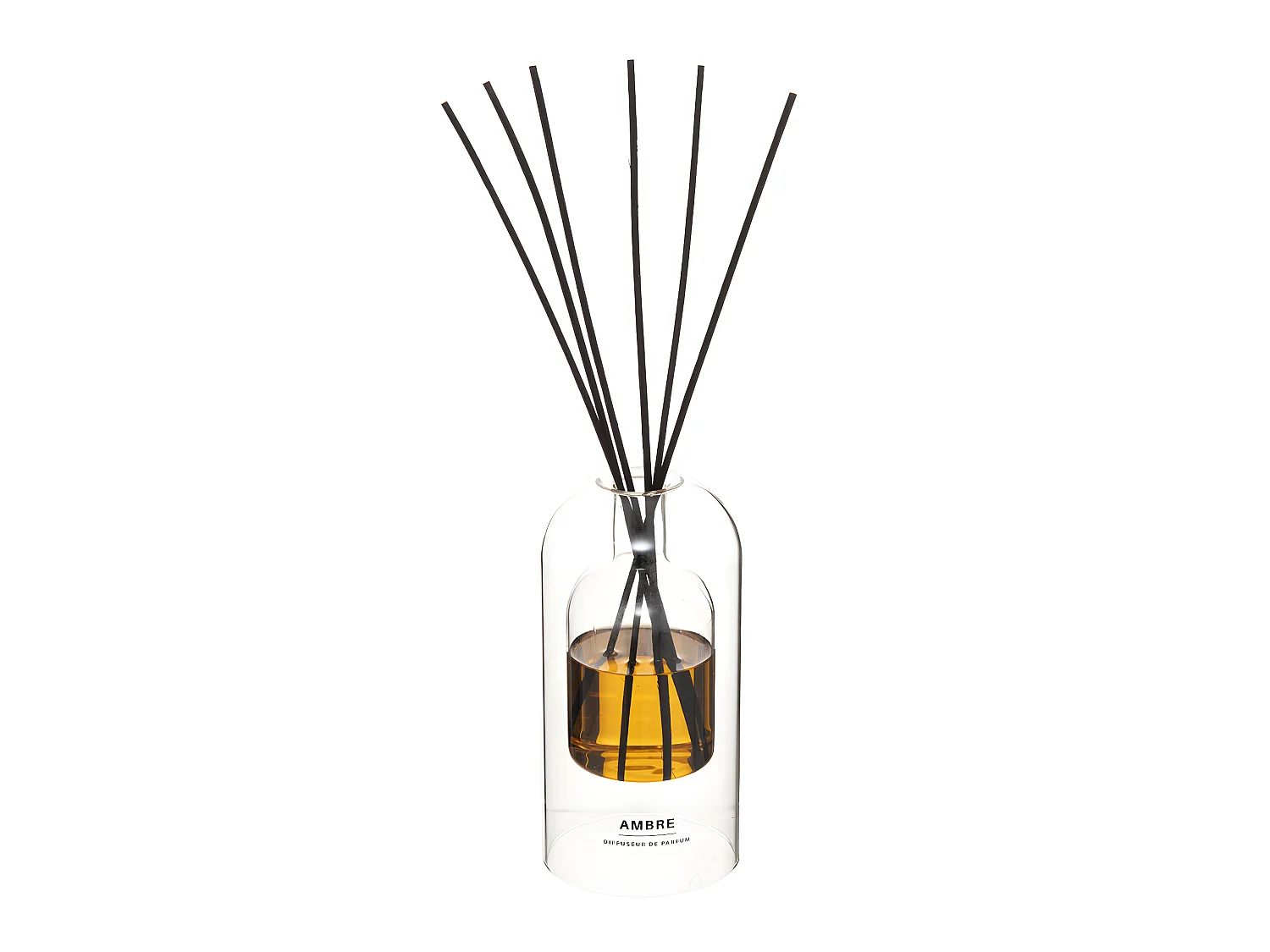 Diffuseur de Parfum Ambre 150 ml avec 6 Bâtonnets