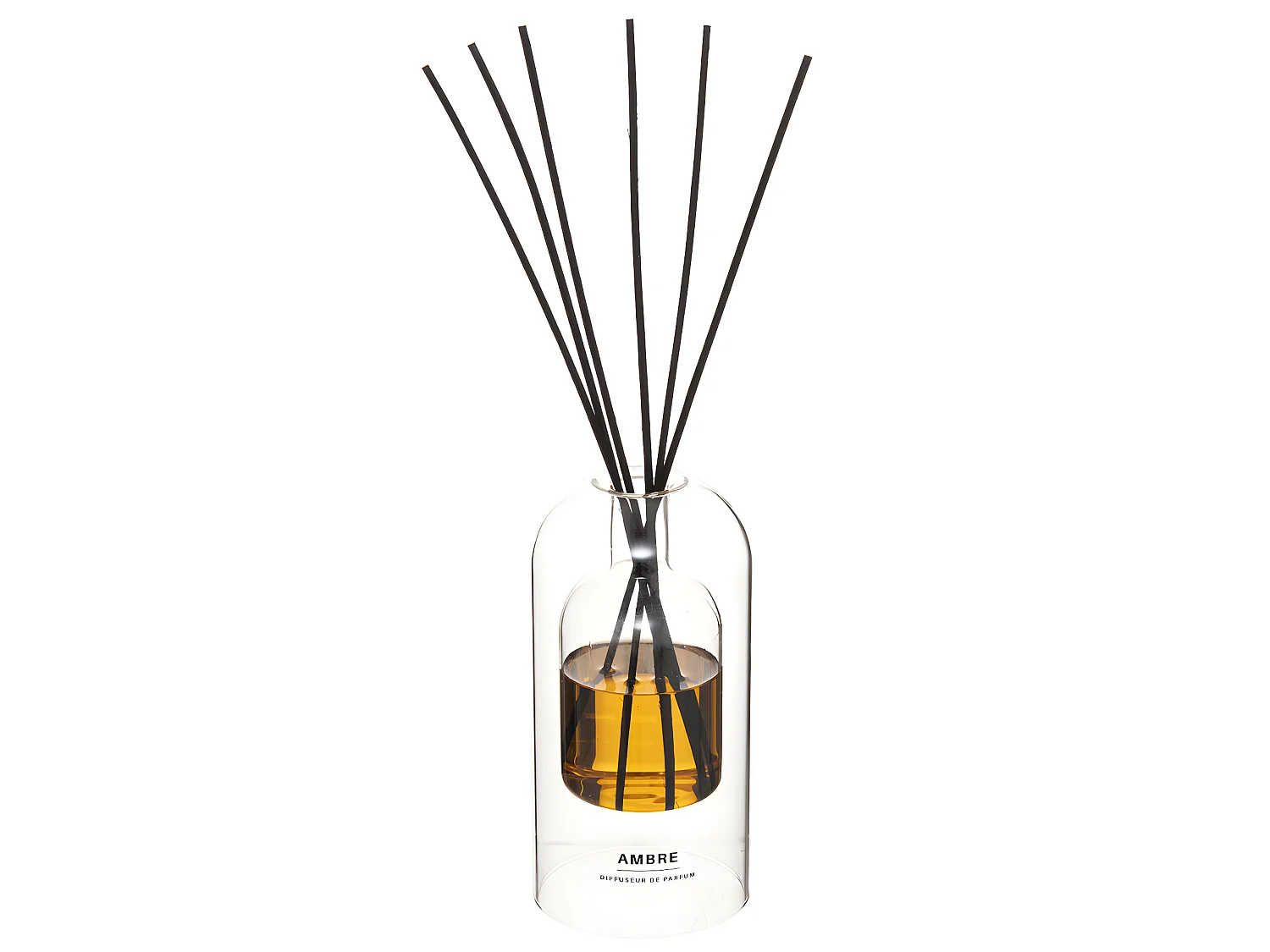 Diffuseur de Parfum Ambre 150 ml avec 6 Bâtonnets