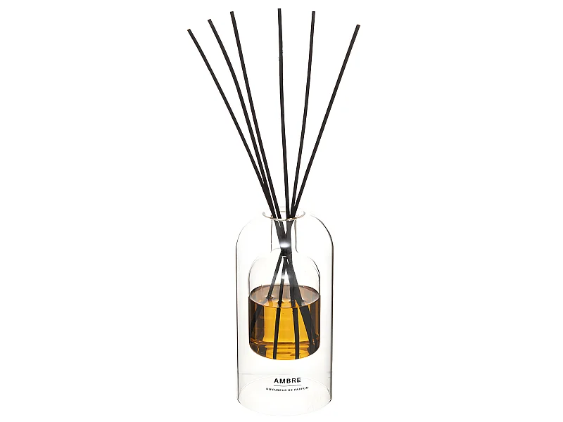 Diffuseur de Parfum Ambre 150 ml avec 6 Bâtonnets