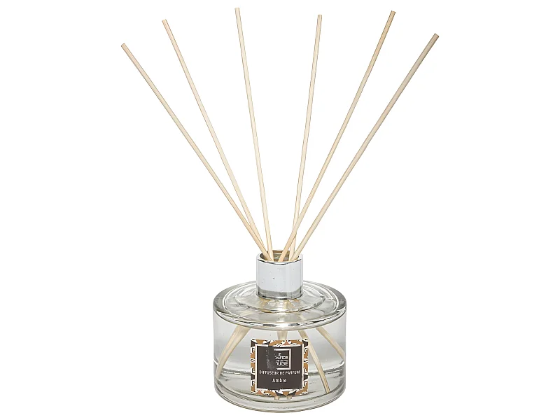 Diffuseur de parfum Ambre 200 ml avec 6 Bâtonnets