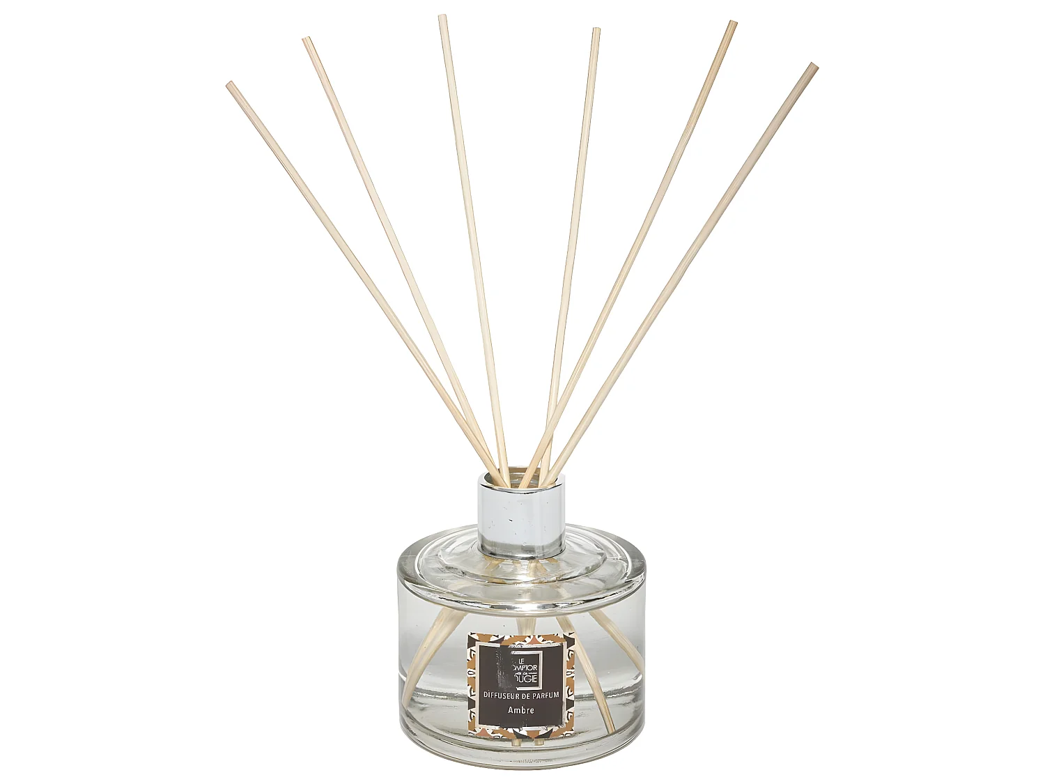 Diffuseur de parfum Ambre 200 ml avec 6 Bâtonnets