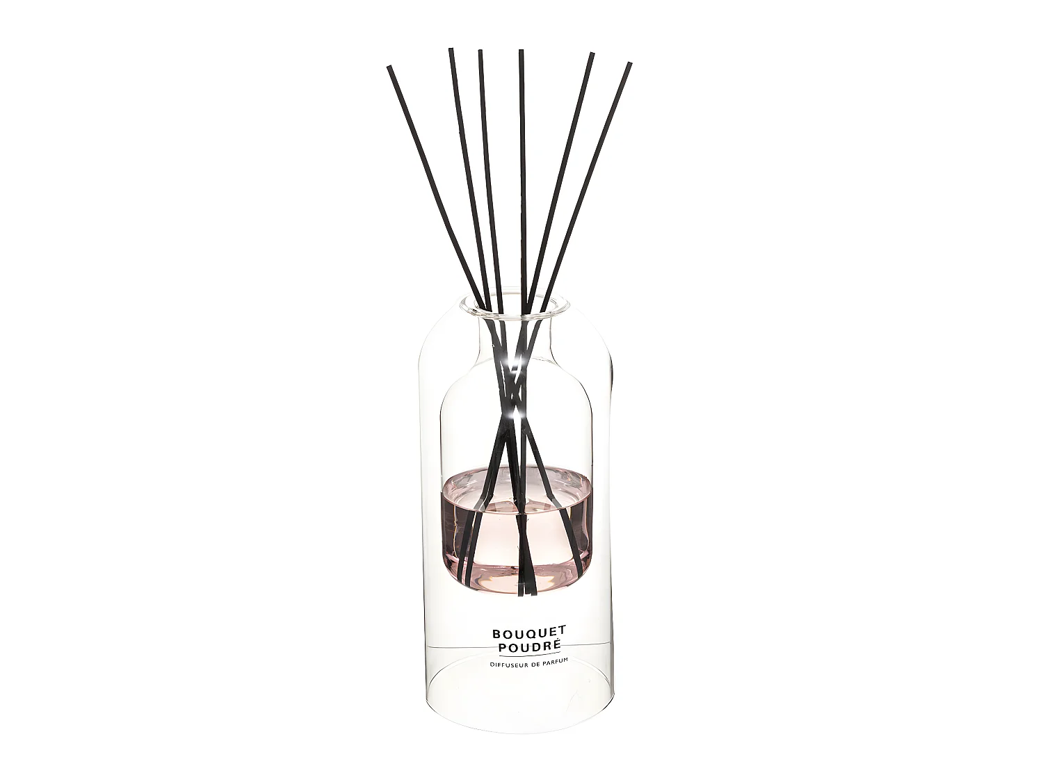 Diffuseur de Parfum Bouquet poudrée Jasmin et Musc blanc 500 ml avec 6 Bâtonnets