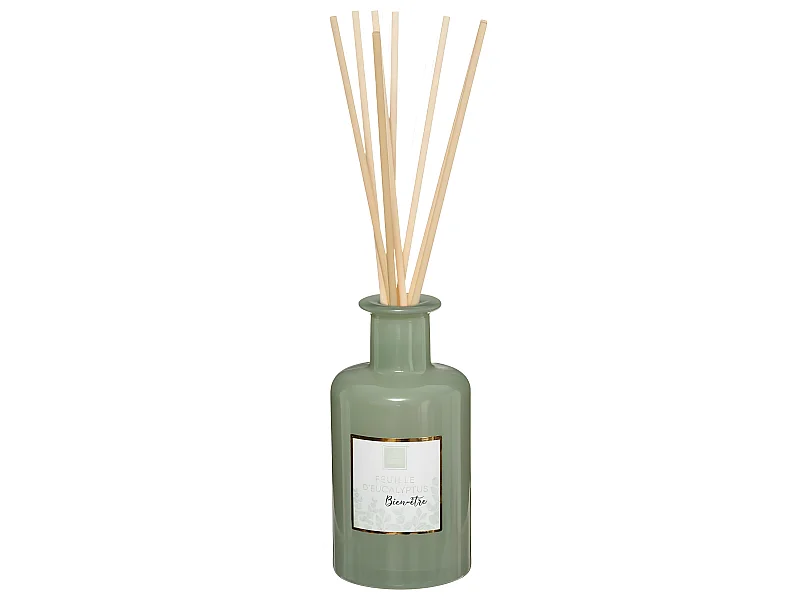 Diffuseur de parfum Eucalyptus 200 ml avec 8 Bâtonnets en rotin