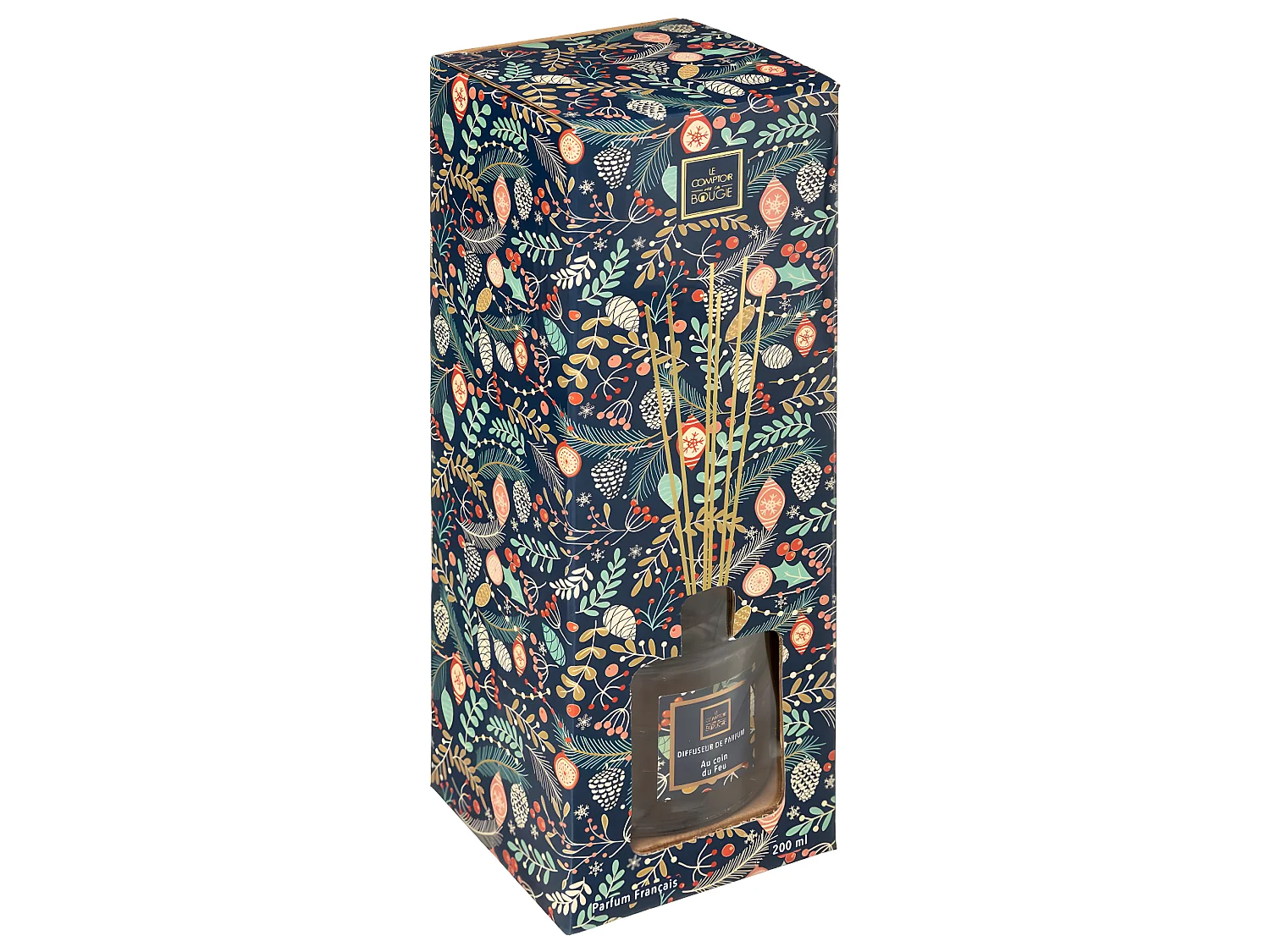 Diffuseur de parfum Au coin du feu 200 ml avec 6 Bâtonnets