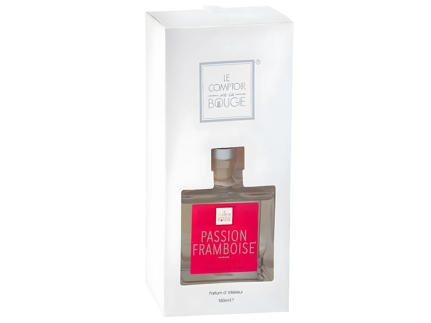 Diffuseur de parfum Framboise  160 ml avec 8 Bâtonnets