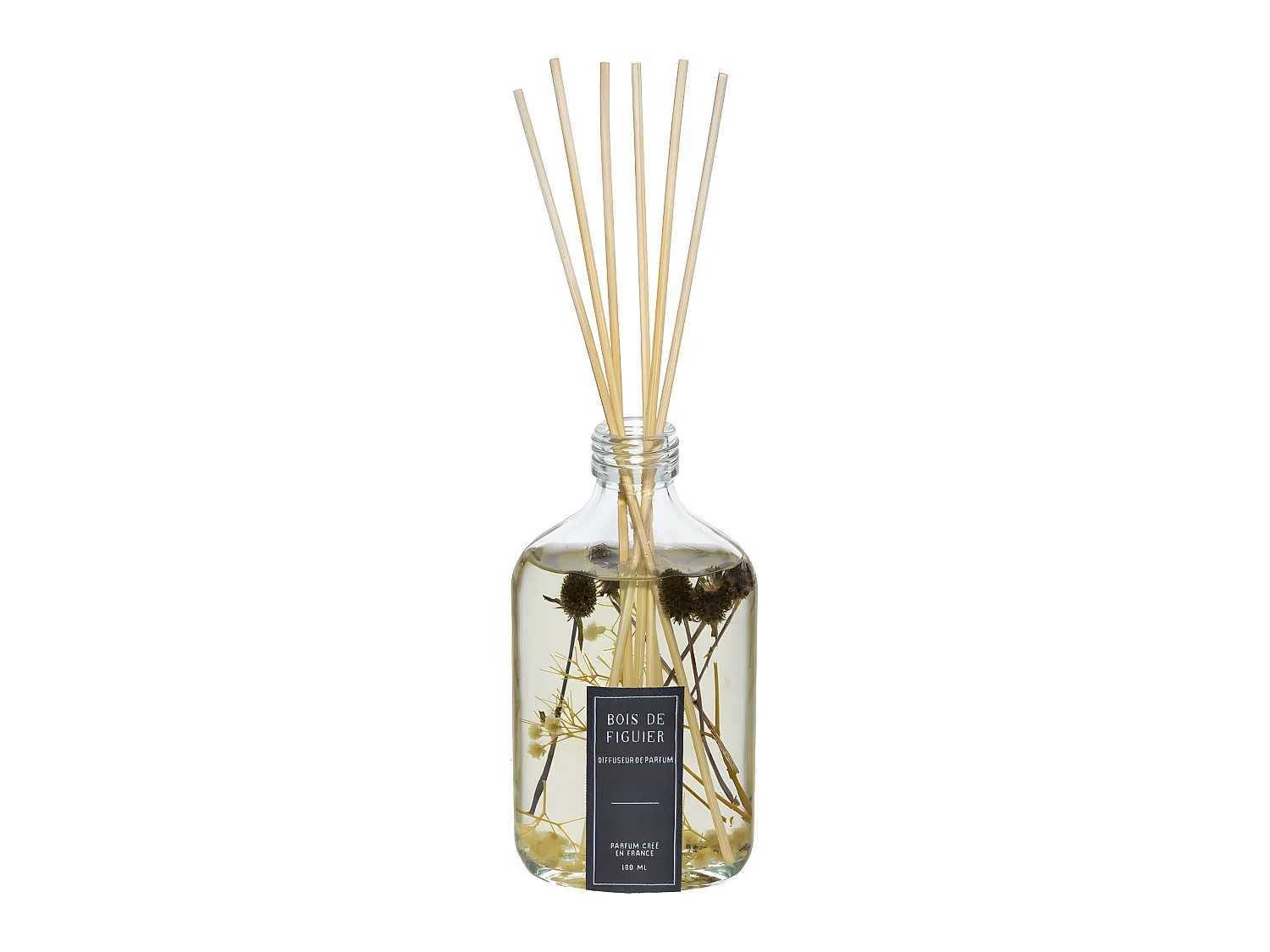 Diffuseur de parfum Bois de figuier 180 ml avec 6 bâtonnets