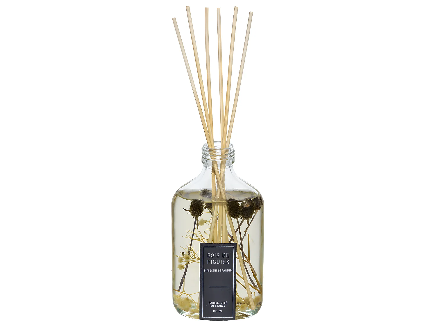 Diffuseur de parfum Bois de figuier 180 ml avec 6 bâtonnets