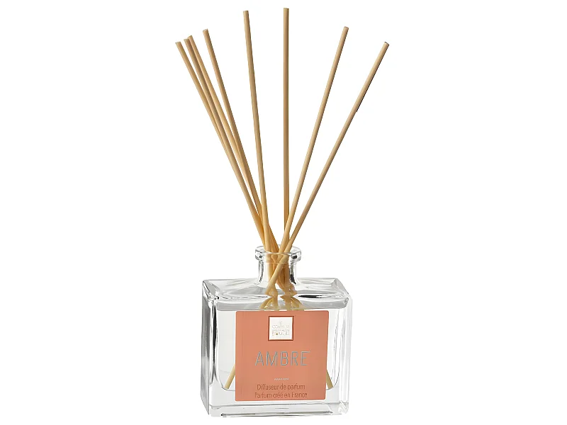 Diffuseur de parfum Ambre 160 ml avec 8 Bâtonnets