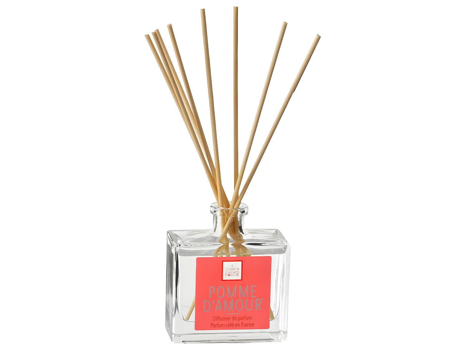 Diffuseur de parfum Pomme d'amour 160 ml avec 8 Bâtonnets