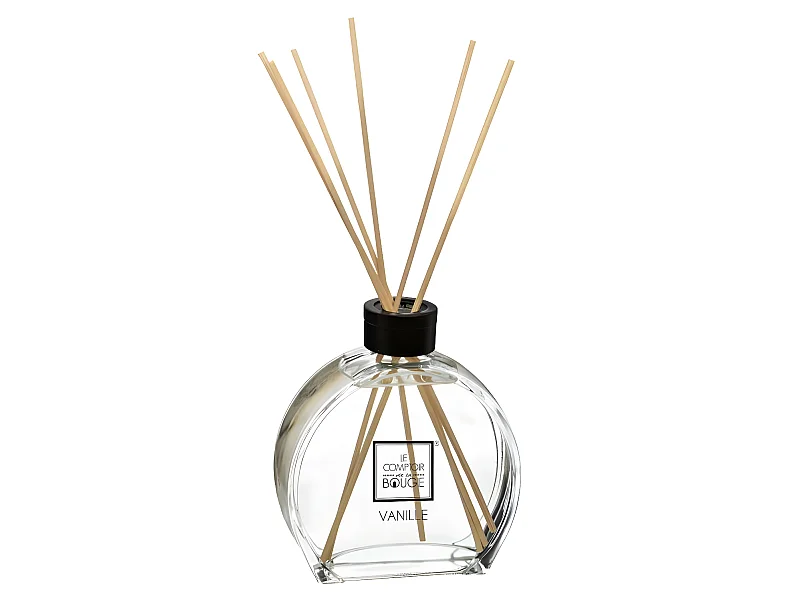 Diffuseur de parfum Vanille 50 ml avec 6 Bâtonnets