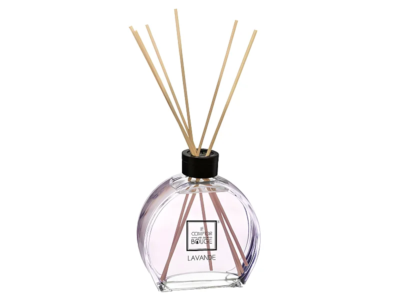 Diffuseur de parfum Lavande 50 ml avec 6 Bâtonnets