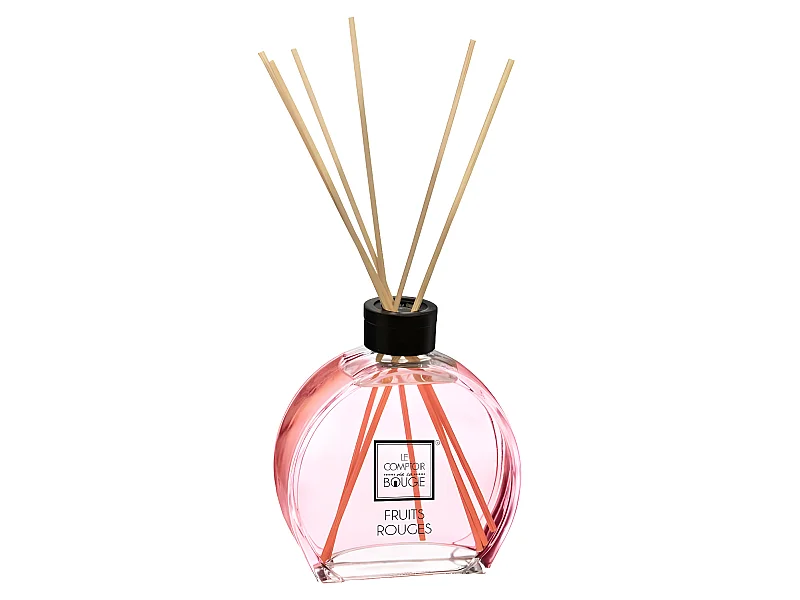 Diffuseur de parfum Fruits Rouges 50 ml avec 6 Bâtonnets