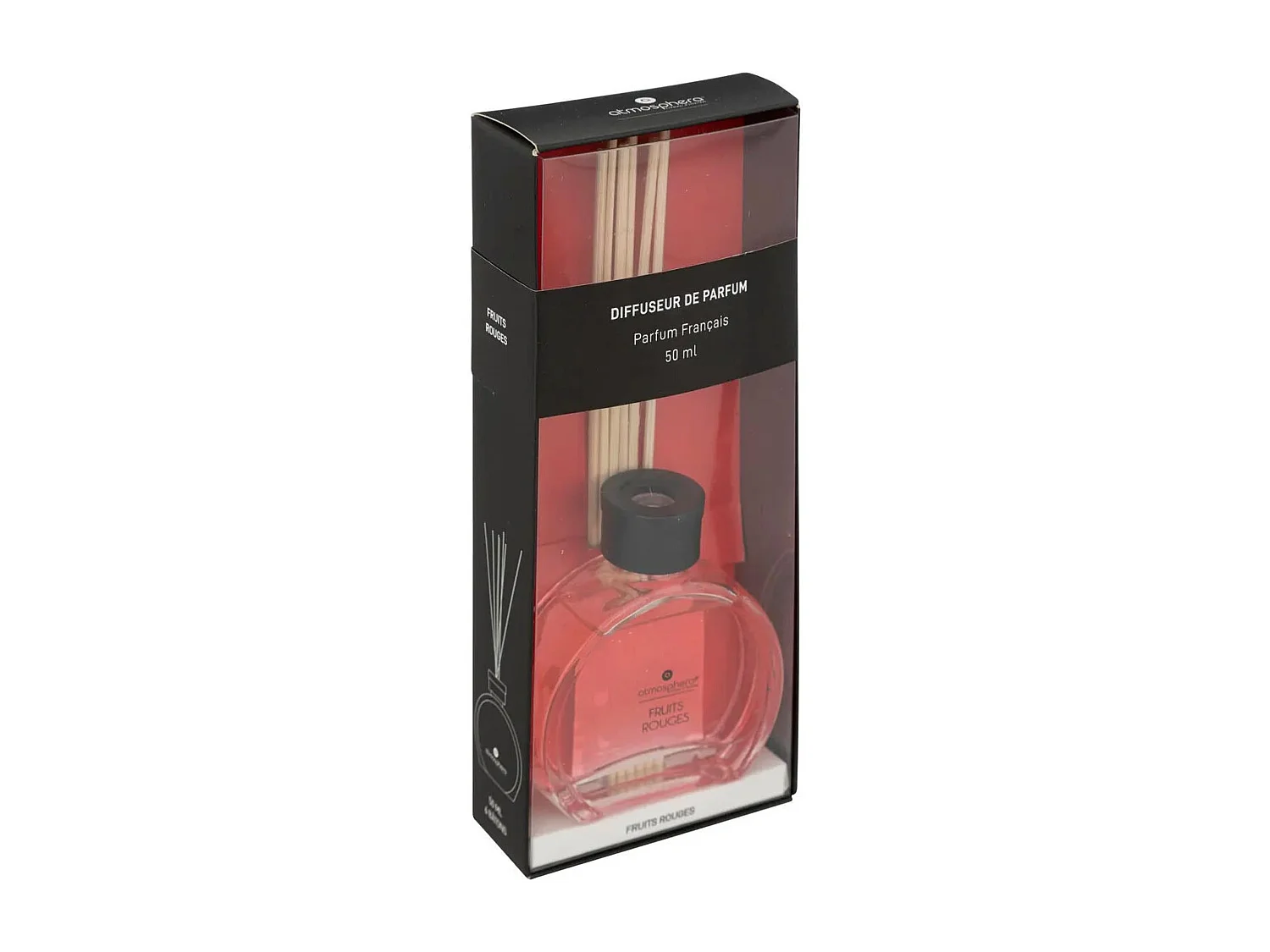 Diffuseur de parfum Fruits Rouges 50 ml avec 6 Bâtonnets