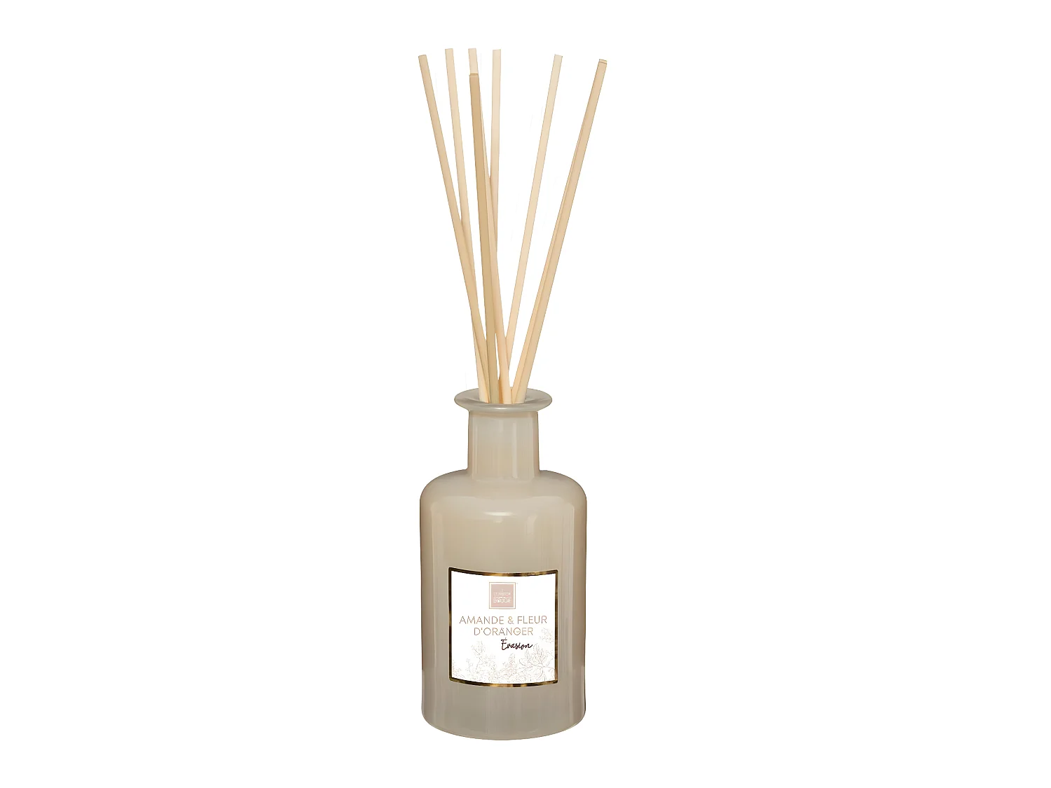 Diffuseur de parfum Amande et Fleur d Oranger 200 ml avec 8 Bâtonnets en rotin