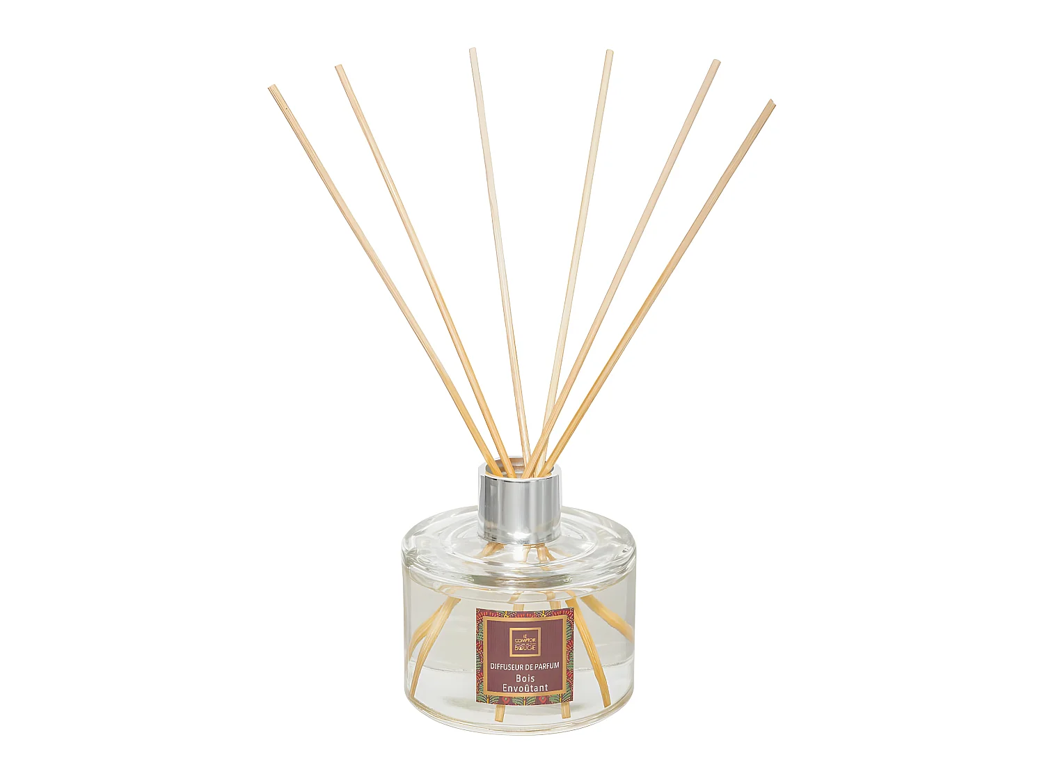 Diffuseur de parfum Bois envoutant 200 ml avec 6 Bâtonnets