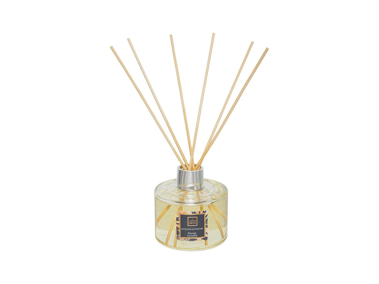 Diffuseur de parfum Orange cannelle 200 ml avec 6 Bâtonnets