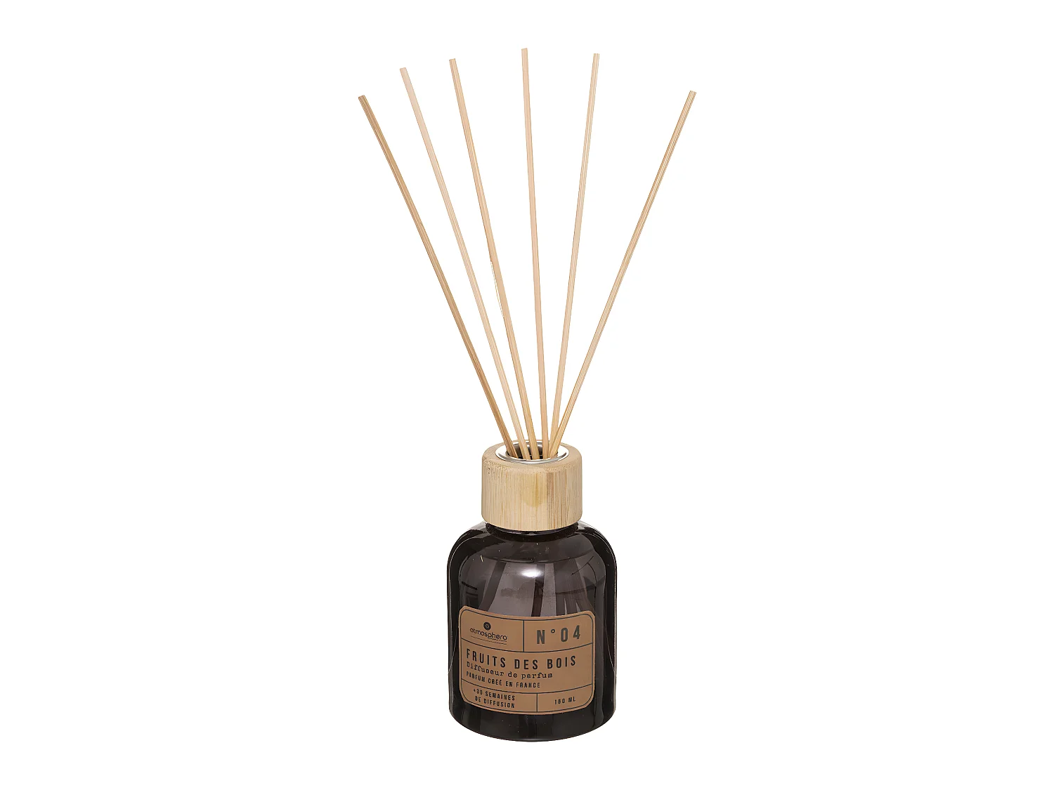 Diffuseur de parfum Fruits des bois 150 ml - 6 bâtonnets - anti-odeurs de la maison