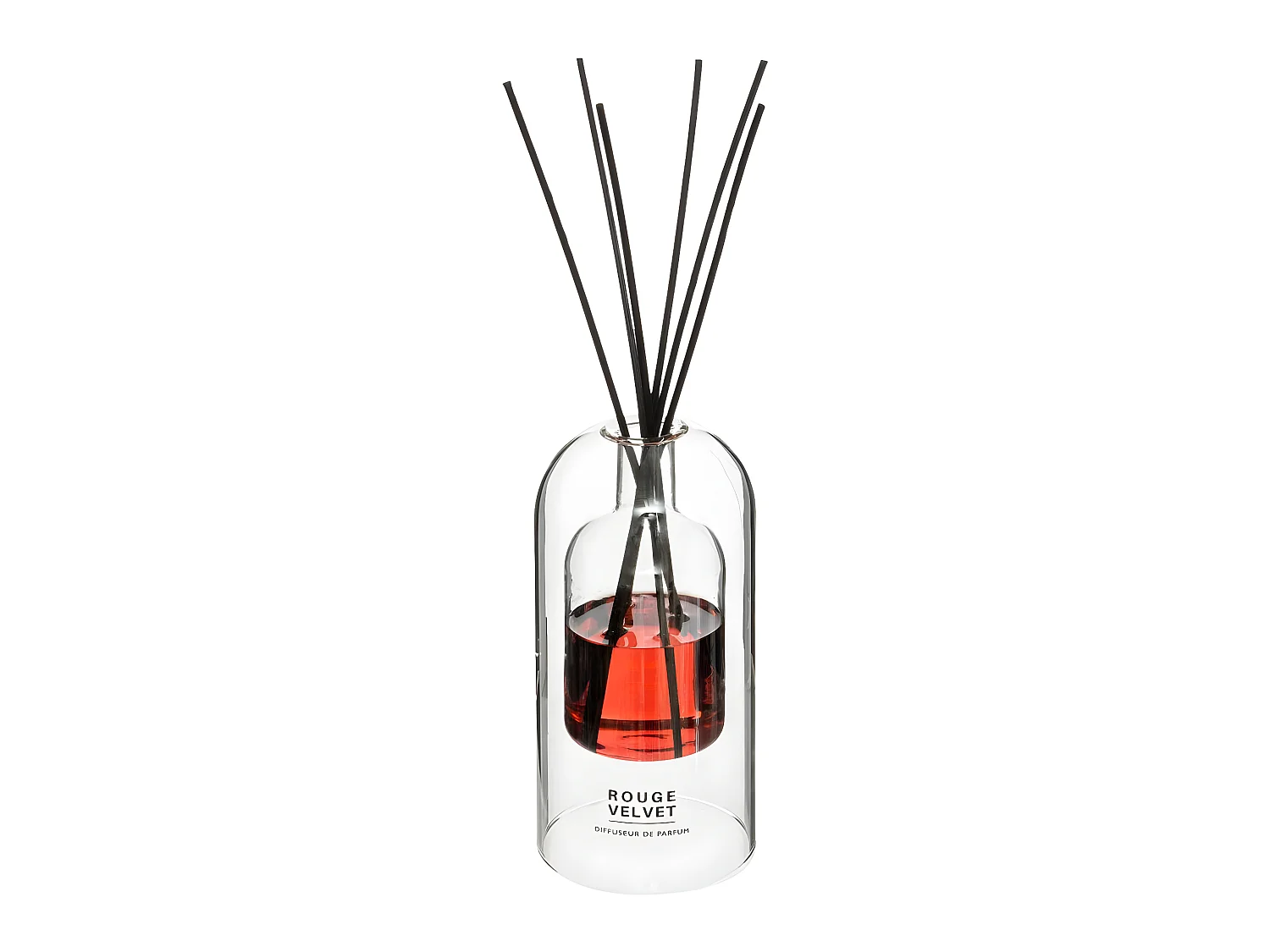 Diffuseur de Parfum Rouge velvet 150 ml avec 6 Bâtonnets